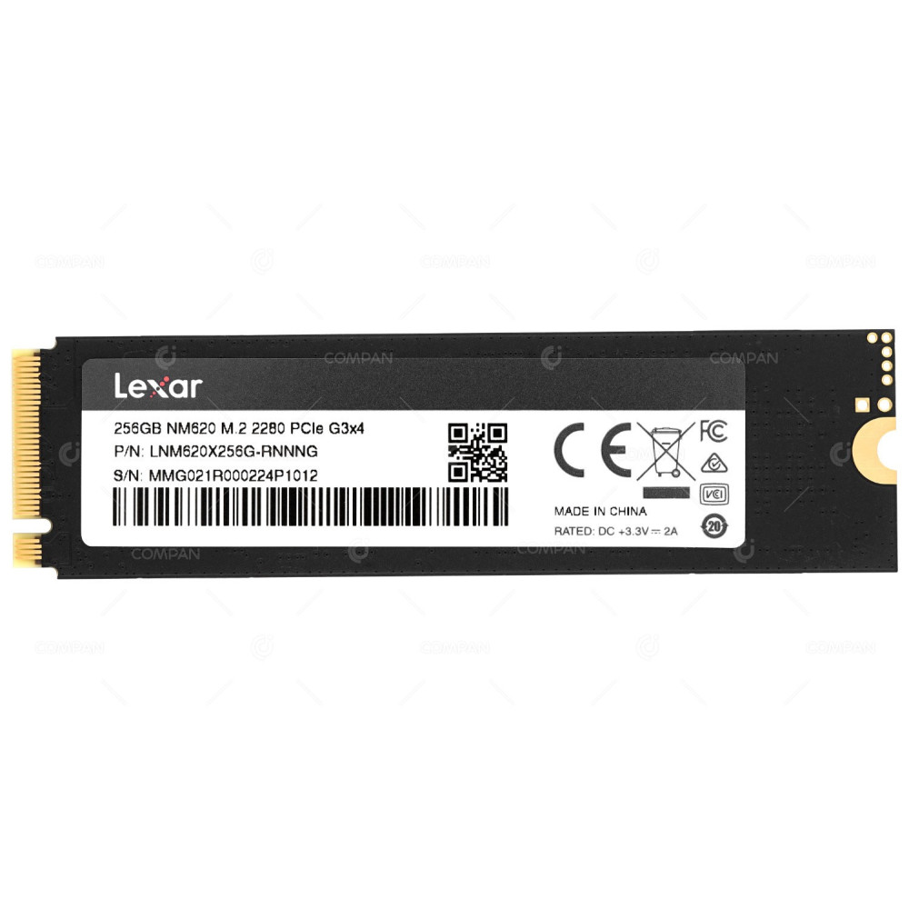 LNM620X265G-RNNNG LEXAR 256GB NM620 NVME 1.4 M.2 2280 PCIE SSD GEN3X4 3500MB/S NM620, ZJPL007A0161, SZZ22112021