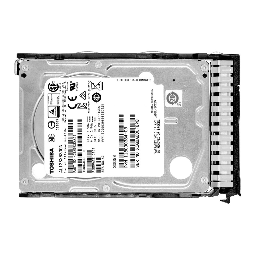 AL13SXB300N TOSHIBA HDD 300GB 15K SAS 6G 2.5" HOT-SWAP FOR HPE SERVERS
