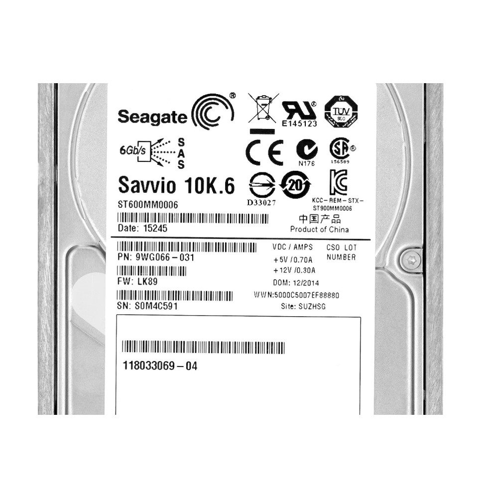 ST600MM0006 SEAGATE HDD 600GB 10K SAS 2.5" HOT-SWAP FOR DELL SERVERS