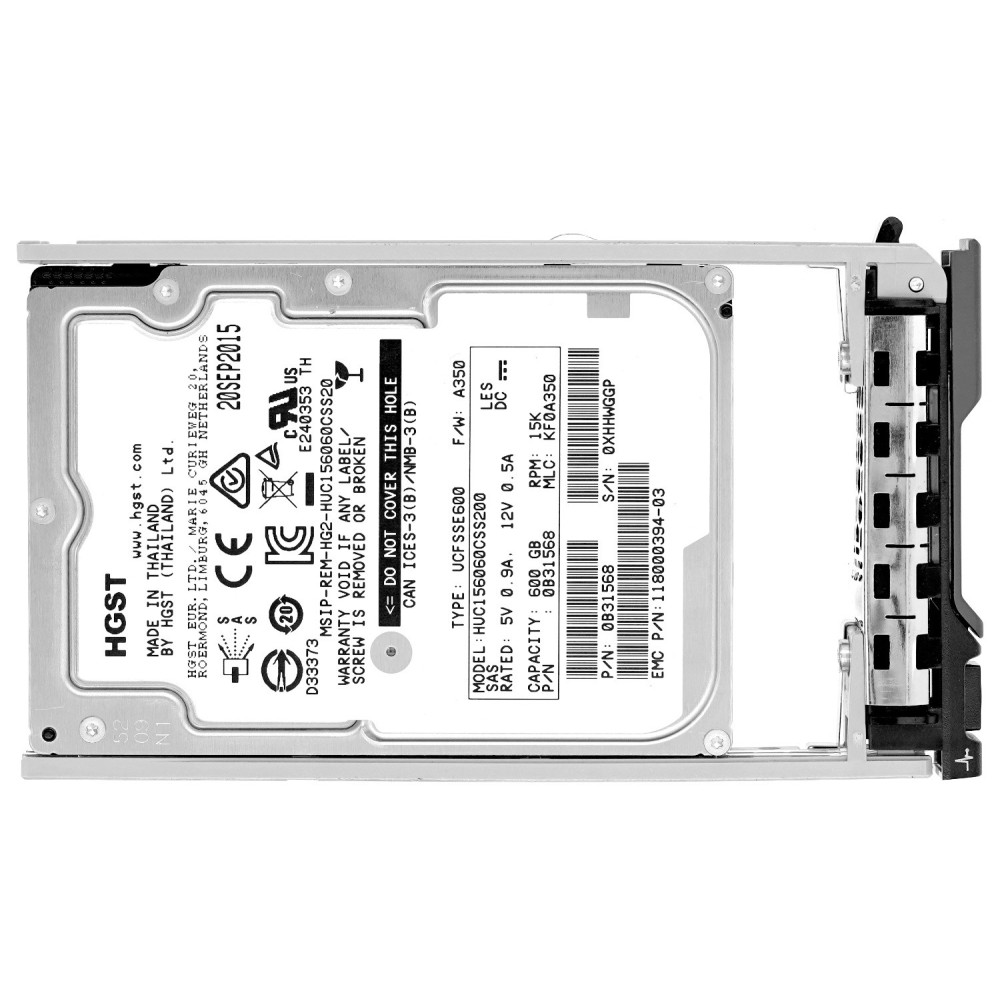 HUC156030CSS200 HGST HDD 300GB 15K SAS 2.5" HOT-SWAP FOR DELL SERVERS