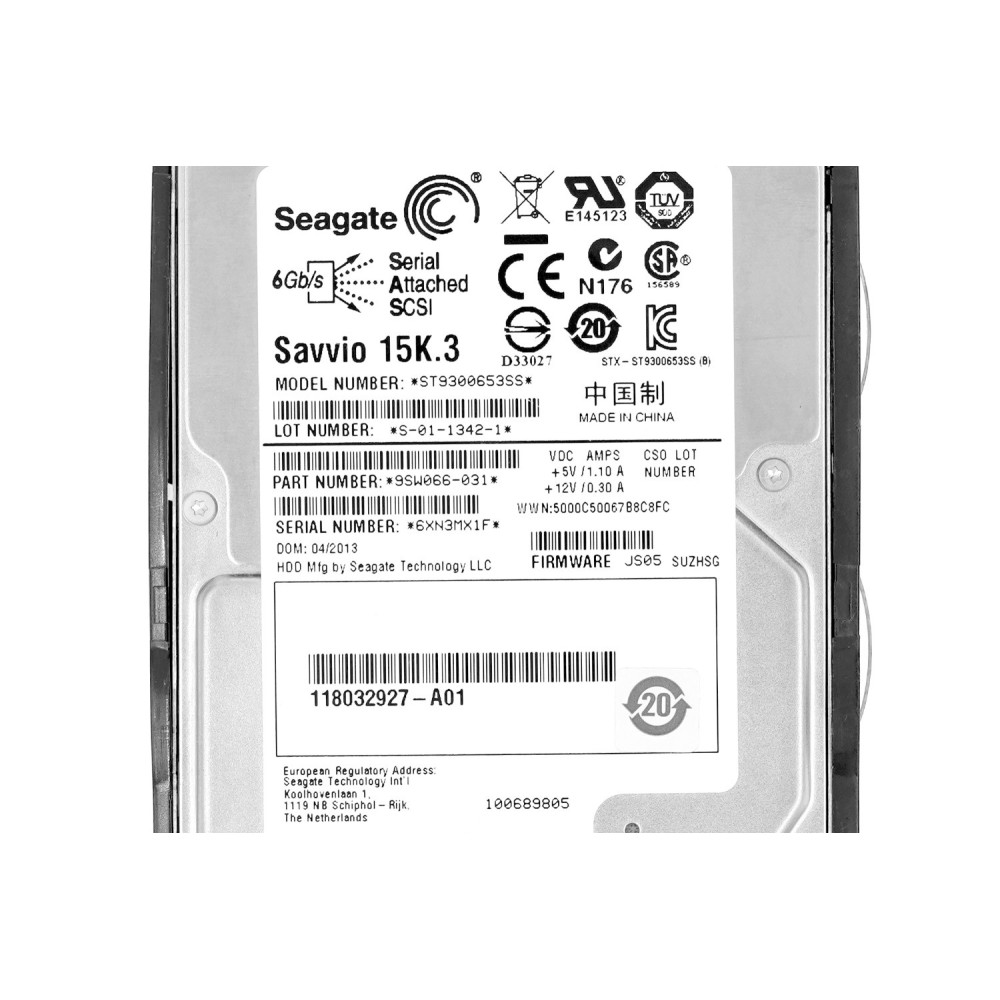 ST9300653SS SEAGATE HDD 300GB 15K SAS 6G 2.5" HOT-SWAP FOR HPE SERVERS