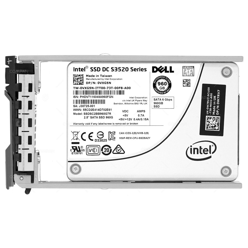 VXG5N DELL SSD 960GB SATA 6G 2.5" SFF