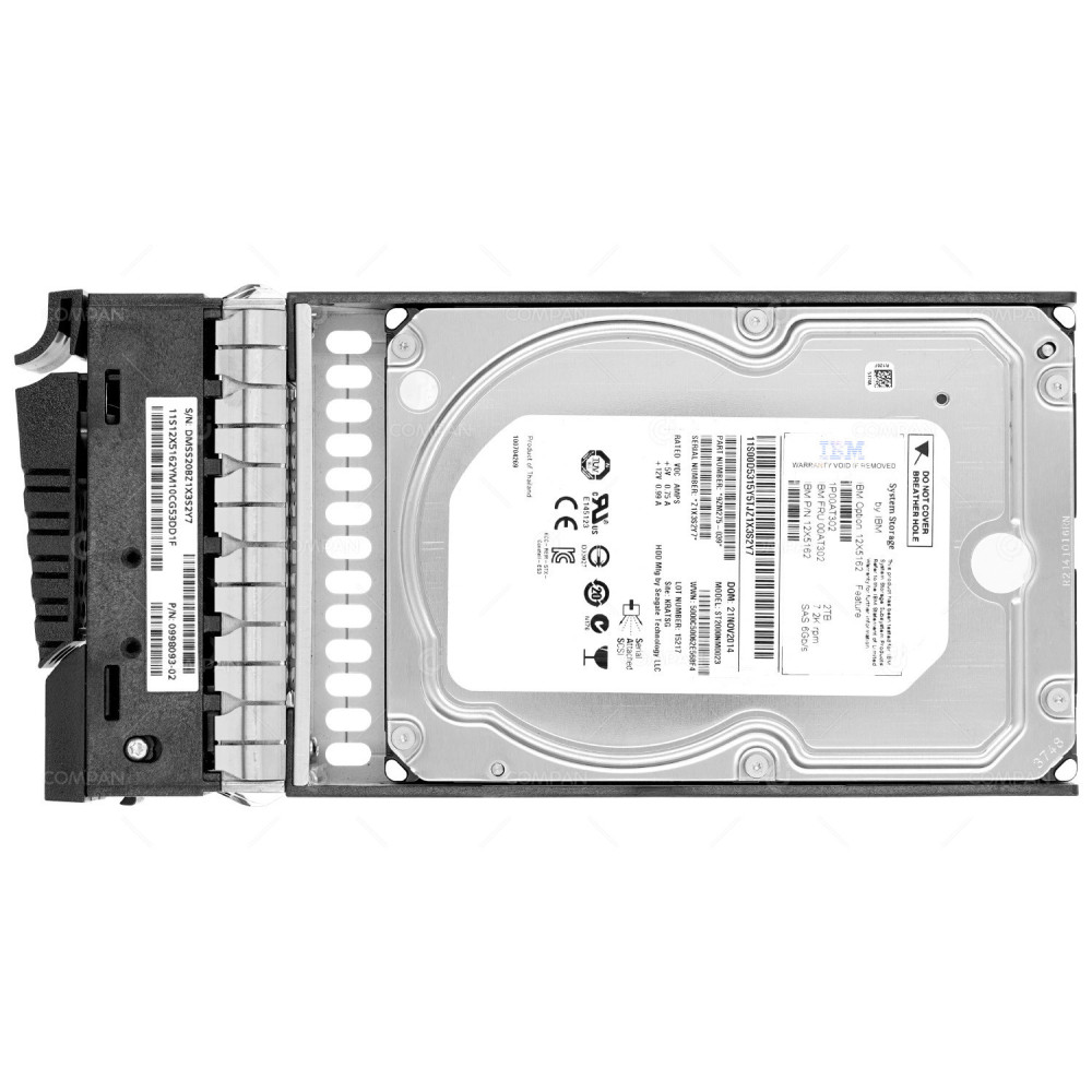 00AT302 IBM HDD 2TB 7.2K SAS 6G 3.5" LFF