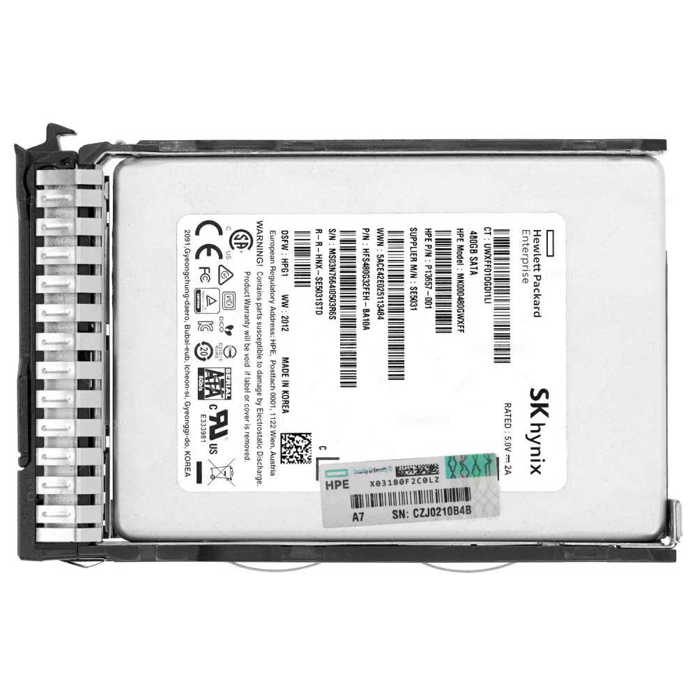 P13808-001 HP SSD 480GB SATA 6G 2.5" SFF