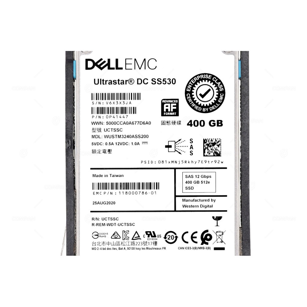 005053262 EMC SSD 400GB SAS 12G 2.5" SFF FOR EMC VNX