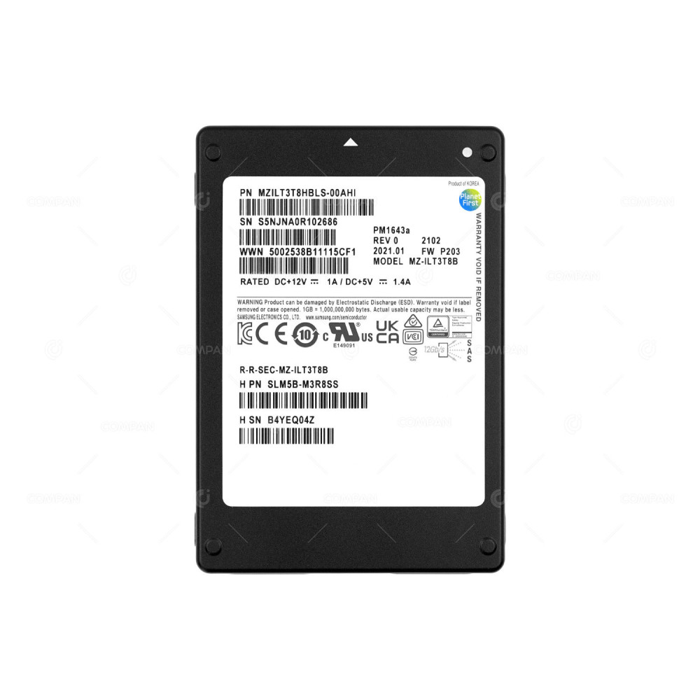 MZ-ILT3T8B  SAMSUNG SSD 3.84TB  SAS 12G  2.5" SFF