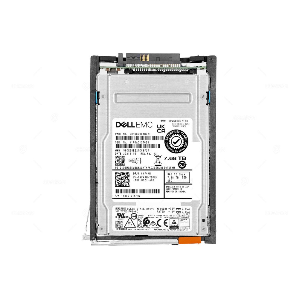 005054017  EMC SSD 7.68TB  SAS 12G  2.5" SFF FOR EMC UNITY