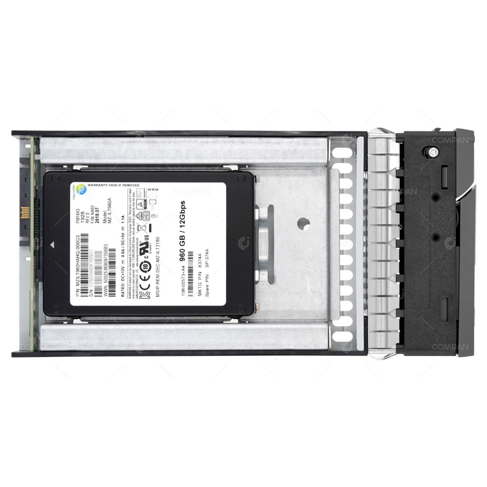 X374A  NETAPP SSD 960GB SAS 12G  3.5" LFF  FOR NETAPP FAS2720, DS212C