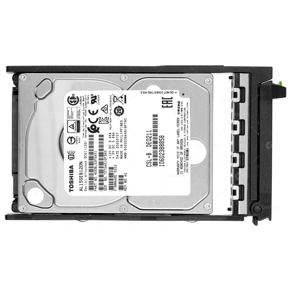 10602388858  FUJITSU HDD 1.2TB  10K  SAS 12G 2.5" SFF  FOR FUJITSU ETERNUS
