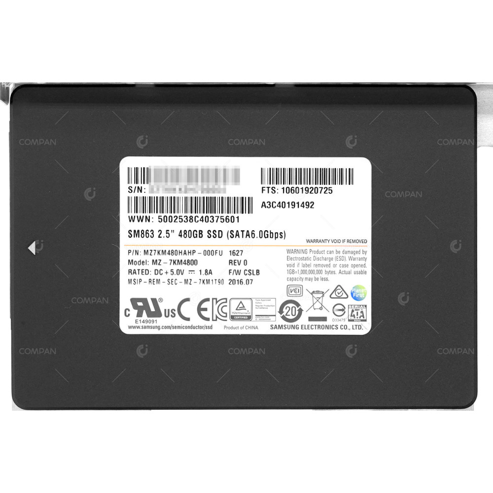 A3C40191492 LFF  FUJITSU SSD 480GB SATA 6G 3.5'' LFF FOR FUJITSU ETERNUS