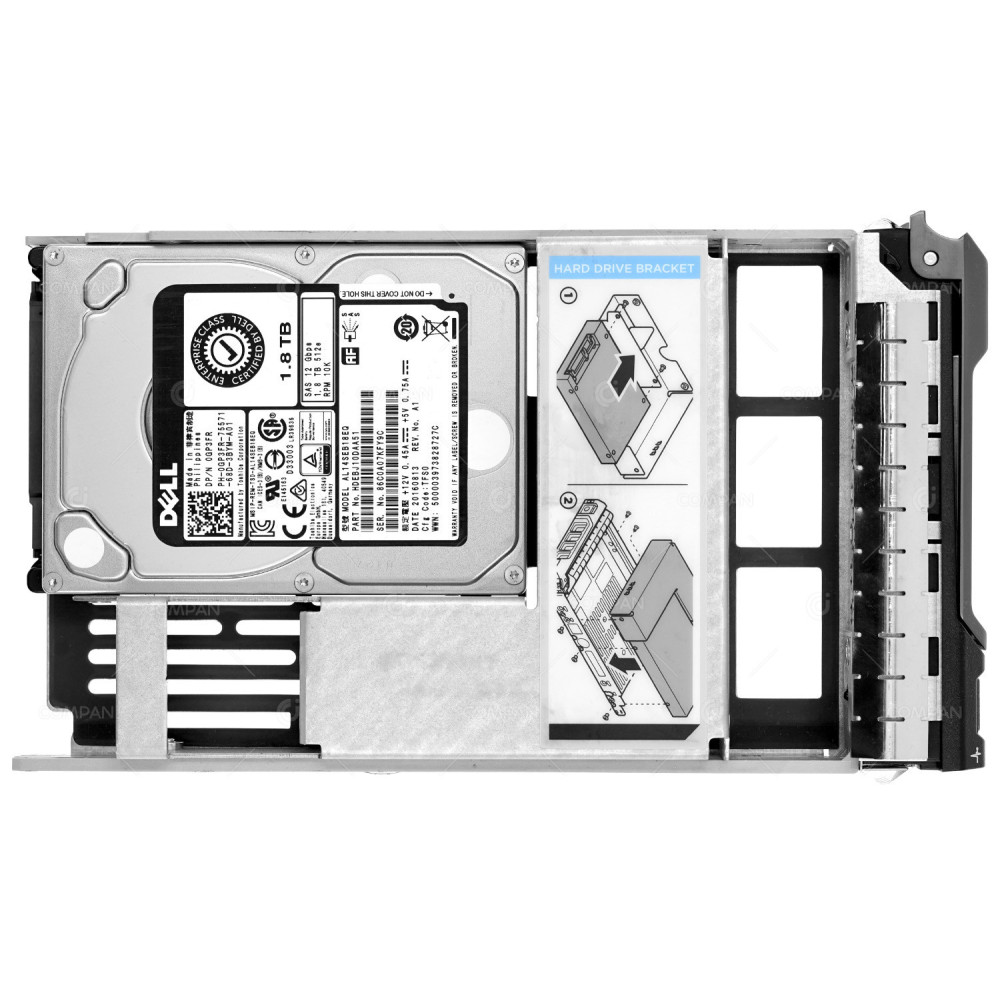 GP3FR LFF  DELL 1.8TB 10K 12G SAS 2.5 SFF IN 3.5 LFF HARD DRIVE