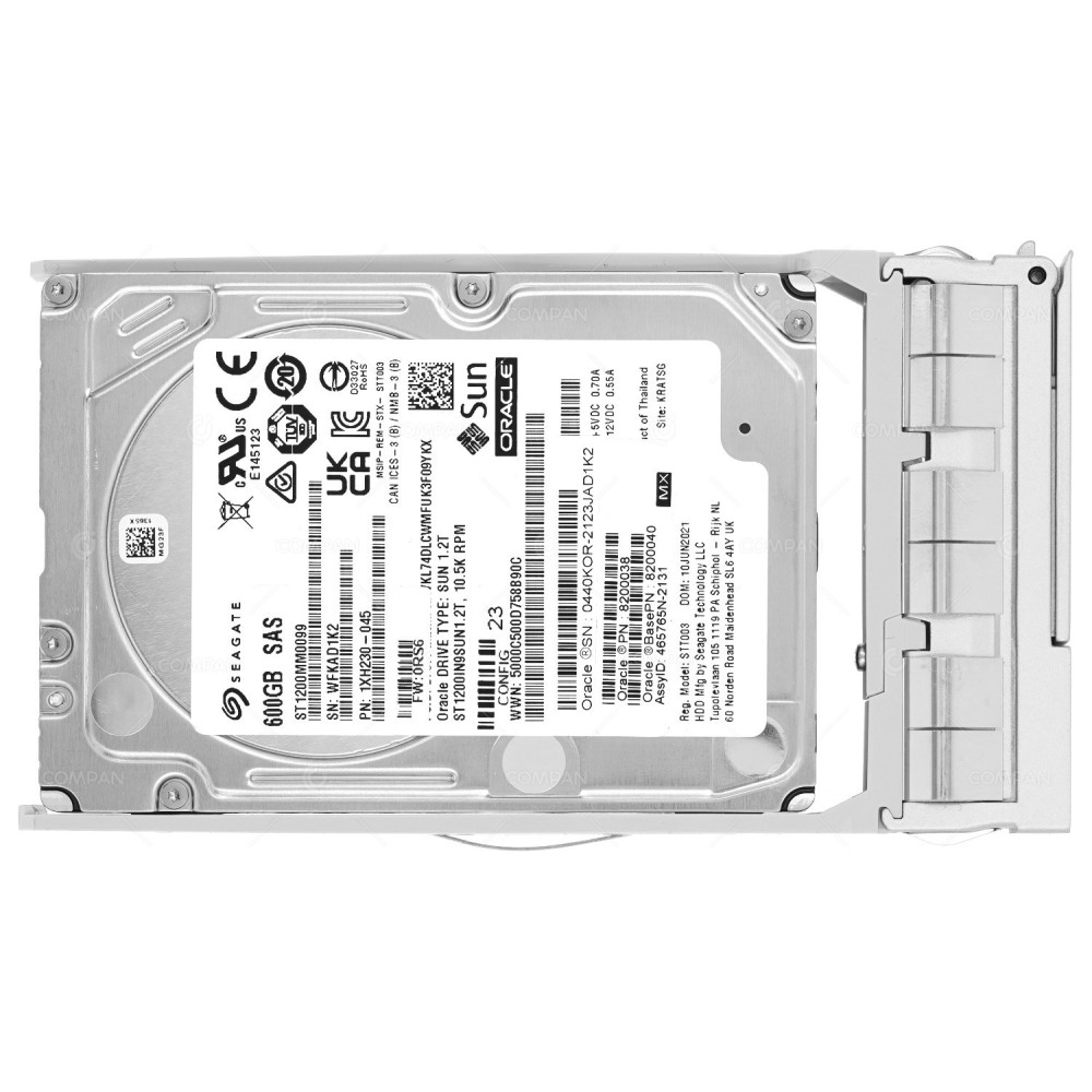 8200038  ORACLE 600GB 10K 12G SAS 2.5 SFF HARD DRIVE