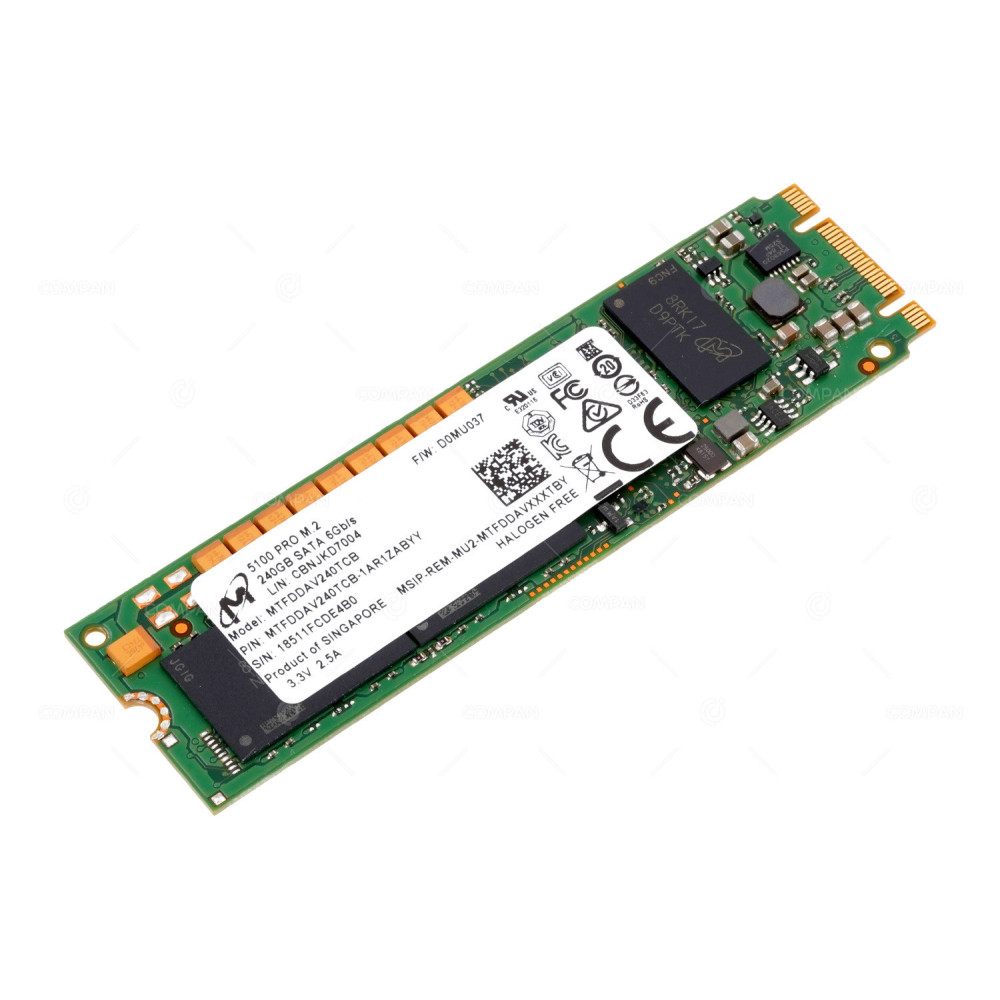 MTFDDAV240TCB  MICRON 5100 PRO 240GB 6G SATA M.2 2280 SSD