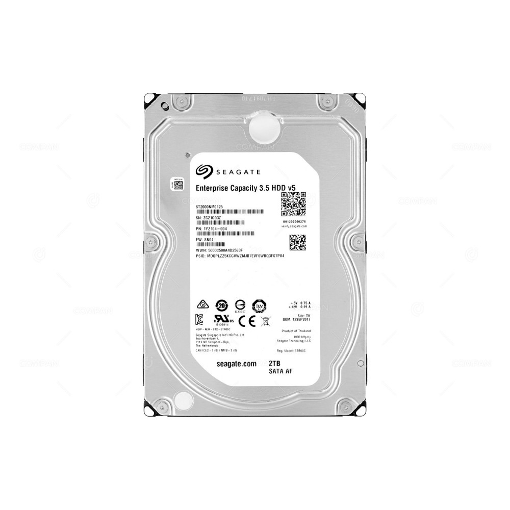 ST2000NM0125  SEAGATE 2TB 7.2K 6G SATA 3.5 LFF 128MB CACHE HDD