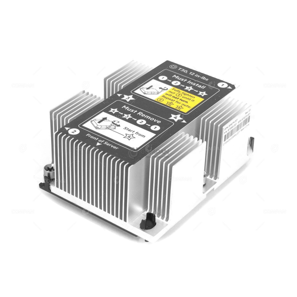 875070-001 HP HEATSINK FOR DL380 G10 STANDARD 873593-001, 839274-001