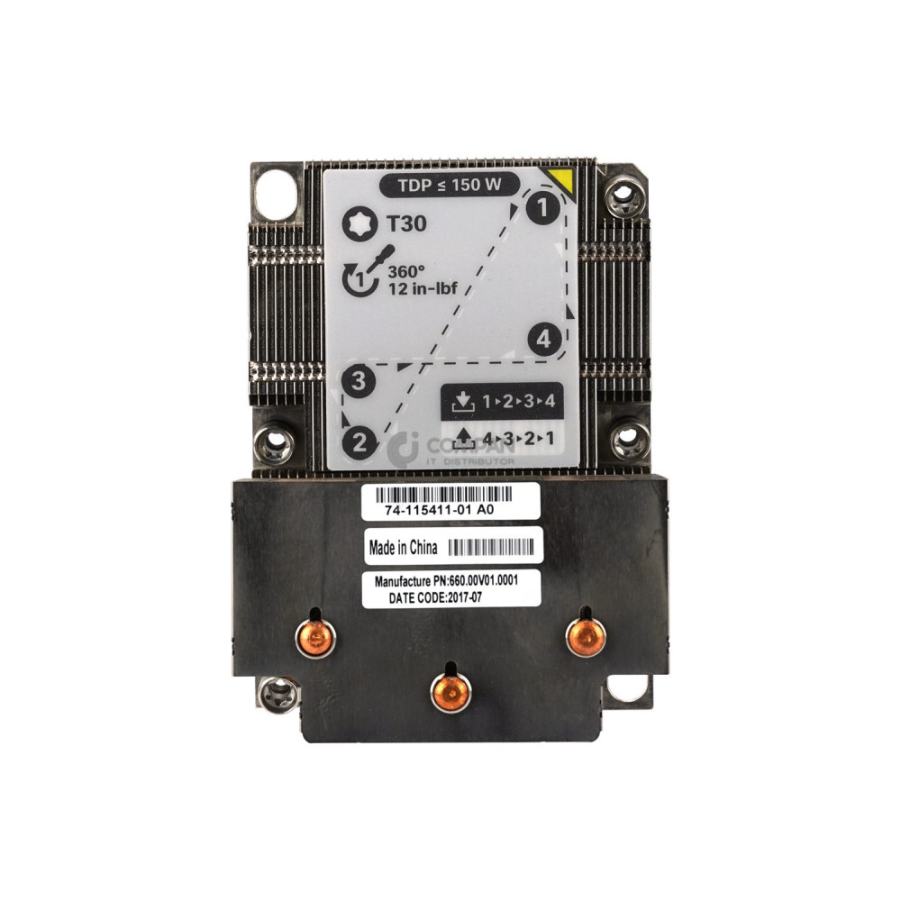 74-115411-01 CISCO HEATSINK TDP 150W FOR UCS C240 M5 -