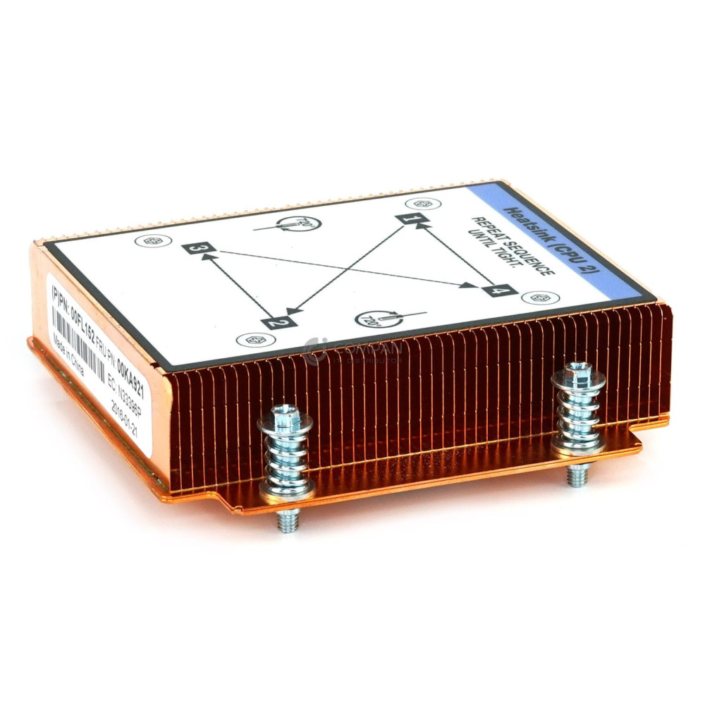 00KA921 LENOVO REAR HEATSINK CPU 2 FOR LENOVO NODE NX360 M5