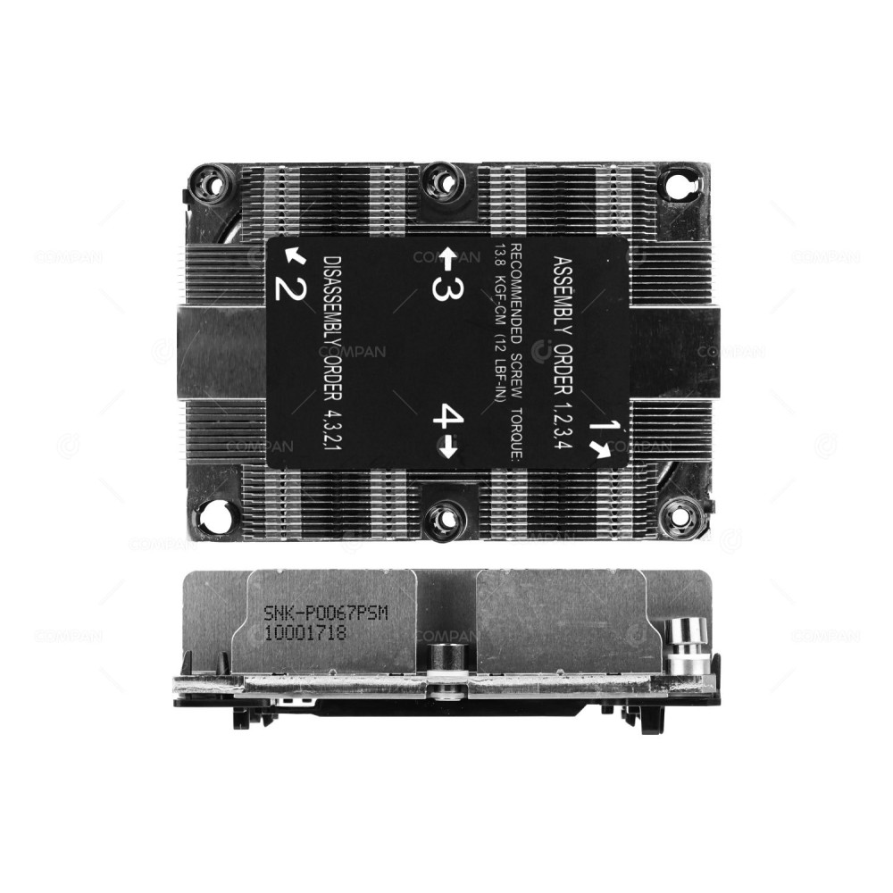SNK-P0067PSM SUPERMICRO HEATSINK FOR SYS-6029TP-HTR NODE