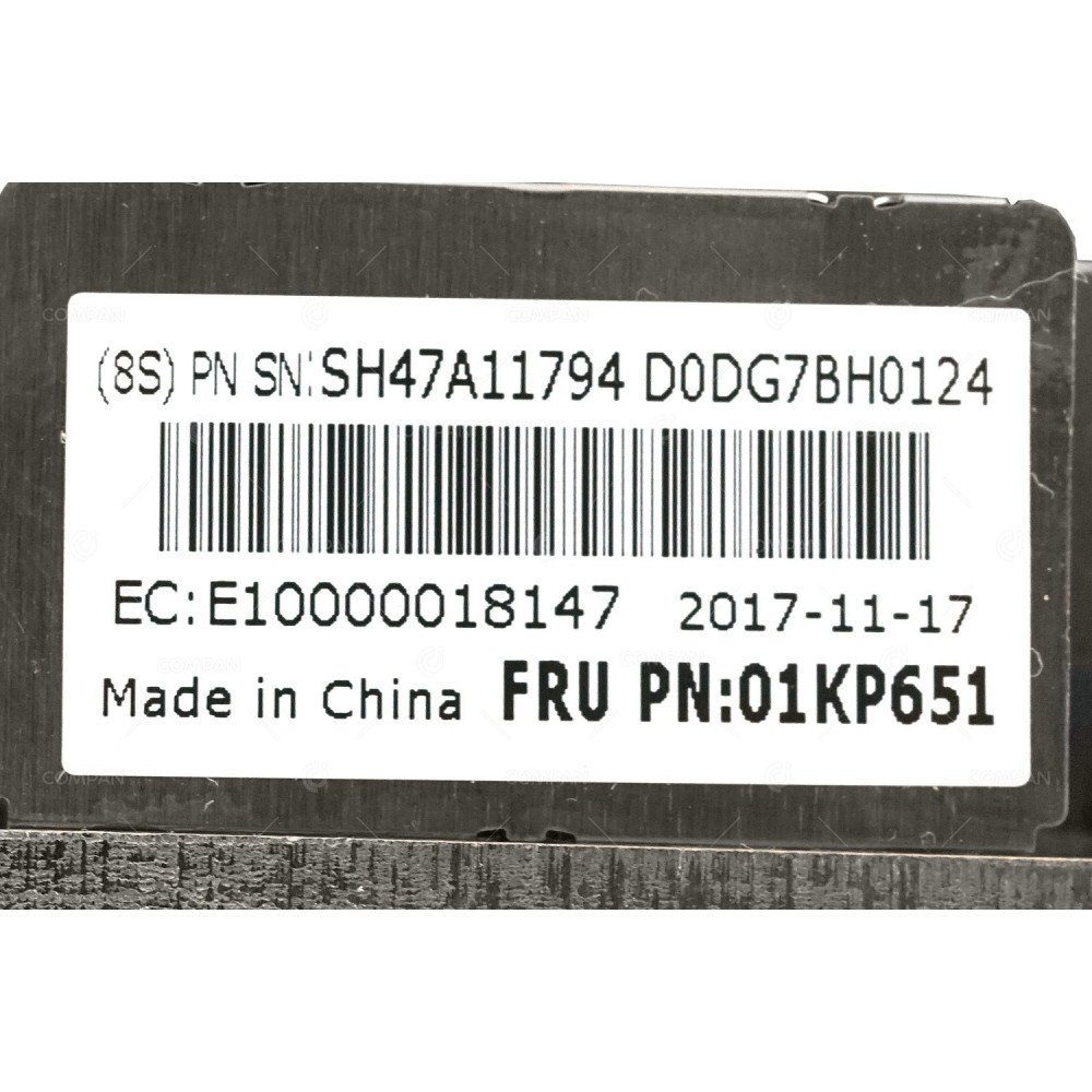 01KP651  LENOVO PERFORMANCE HEATSINK 1U 3HP 165W FOR THINKSYSTEM SR630 SR530 SR570 SN550