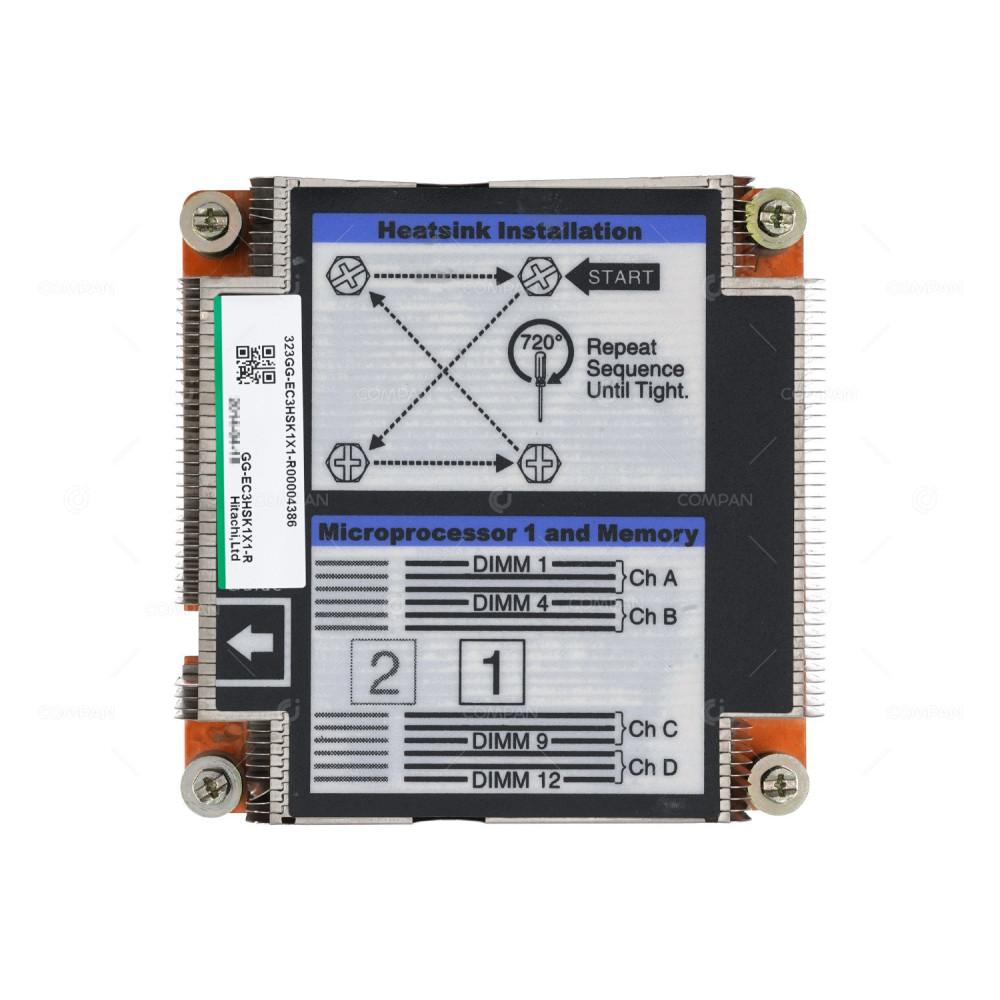 323GG-EC3HSK1X1-R HEATSINK  FOR 520H B2 .