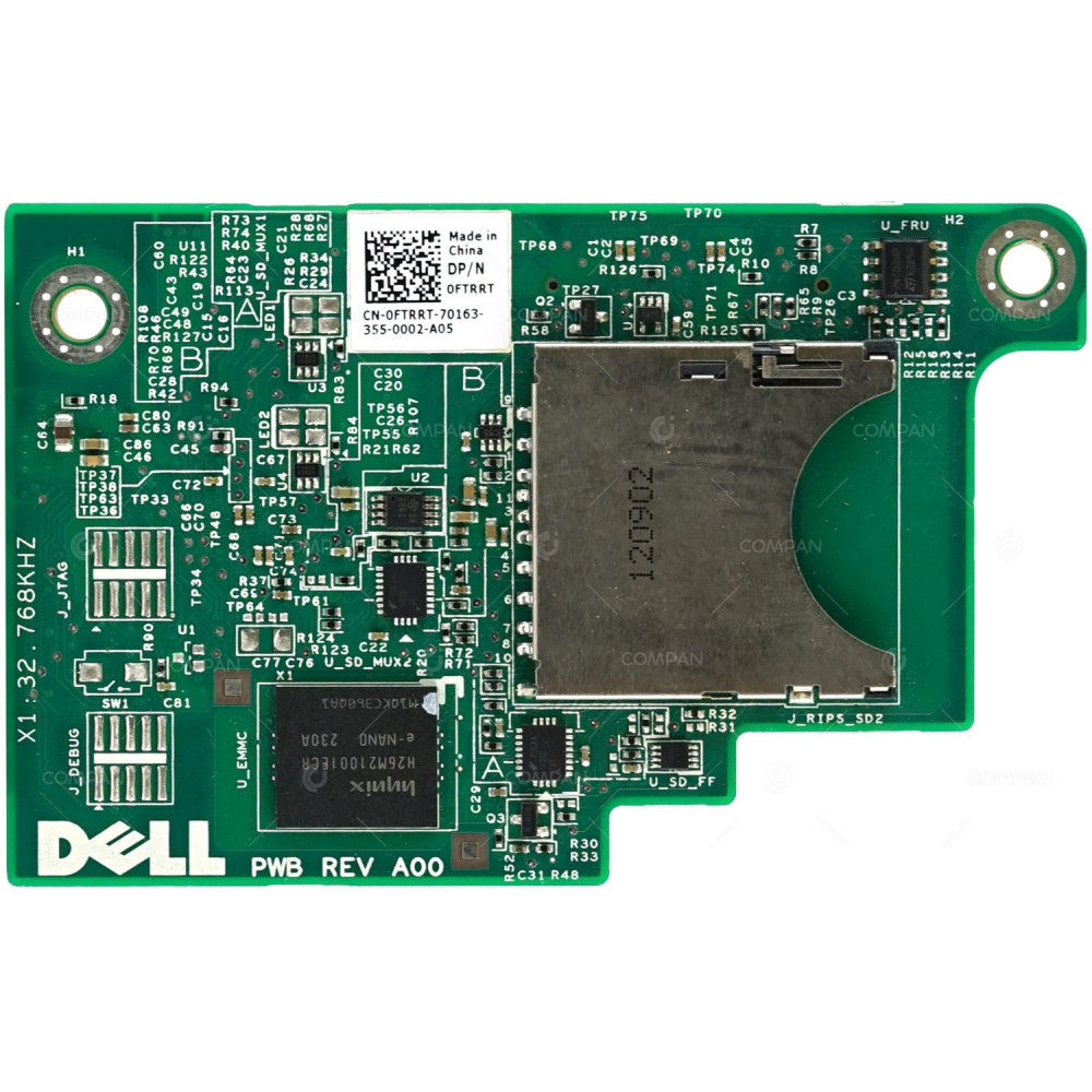 FTRRT DELL INTERNAL DUAL SD READER MODULE RIPS RISER CARD FOR POWEREDGE M520 M620 M910 G11 G12 0FTRRT