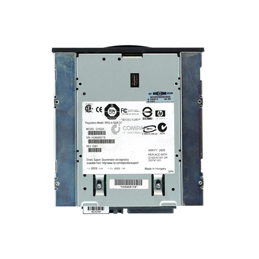 333747-001 / HP DAT72 36 72GB SCSI INTERNAL TAPE DRIVE