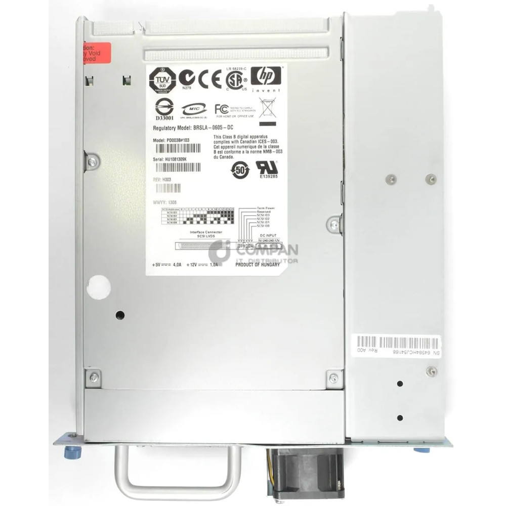 435247-001 HP LTO3 1 8 G2 ULTRIUM 920 MSL2024 4048 8096 LVD