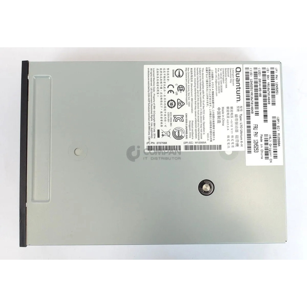 12X5253 QUANTUM IBM LTO6 HH SAS INTERNAL 12X5251, 2727068