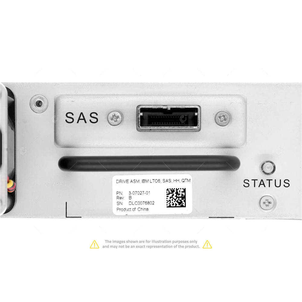 3-07027-01 QUANTUM LTO6 HH SAS DRIVE & TRAY FOR I40 / I80 2727077, 39U3428,