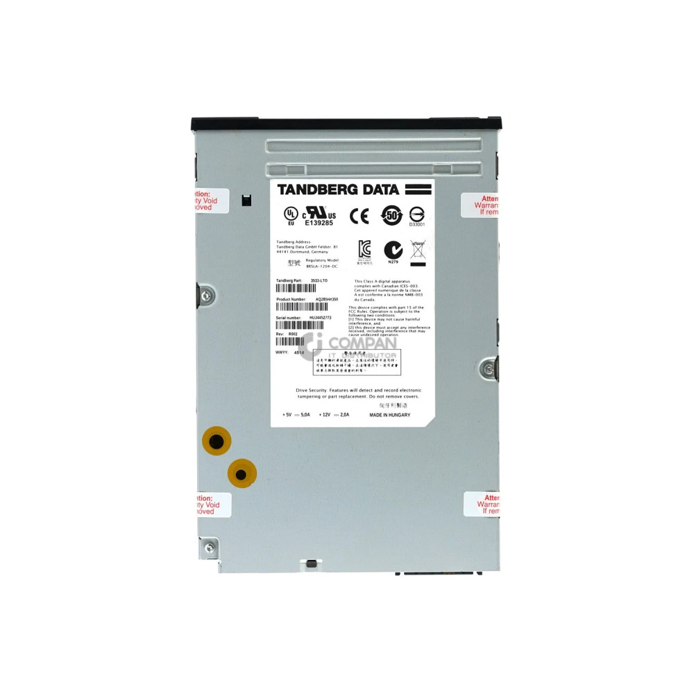 3533-LTO TANDBERG DATA LTO-6 HH 2.5TB/6.25TB SAS EXTERNALTAPE DRIVE BRSLA-1204-DC