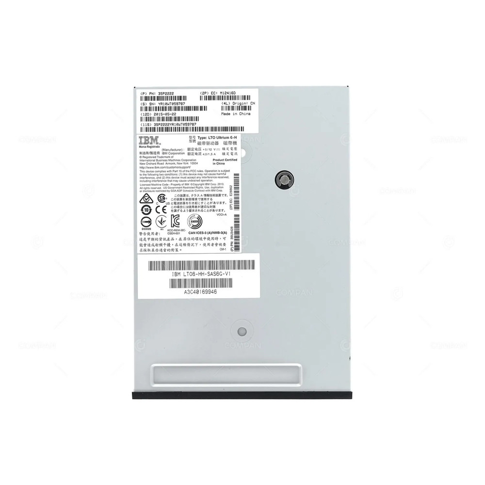 A3C40169946 FUJITSU LTO ULTRIUM 6-H SAS 6G 2.5TB FOR FUJITSU PRIMERGY