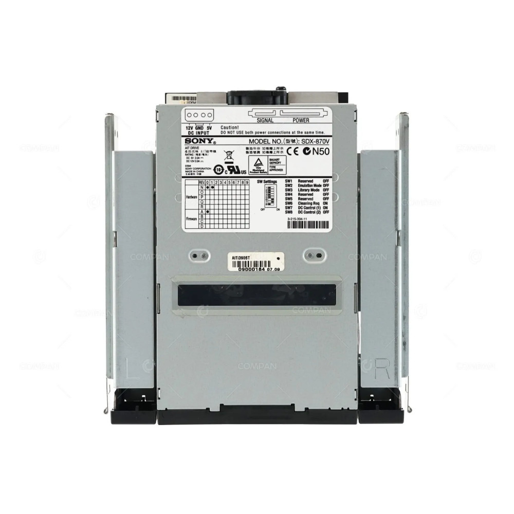 SDX-870V SONY STORSTATION SDX-870V INTERNAL AIT-3EX 150GB NATIVE 390GB COMPRESSED SATA ADVANCED INTELLIGENT HALF HEIGHT TAPE DRIVE -