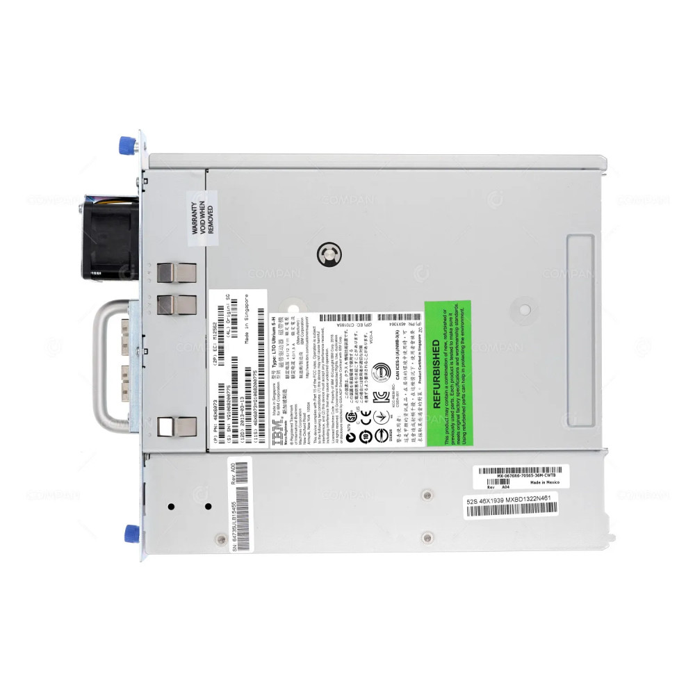 676R6 DELL LTO5 1.5TB 3TB TAPE CAPACITY HH DUAL PORT SAS TAPE DRIVE