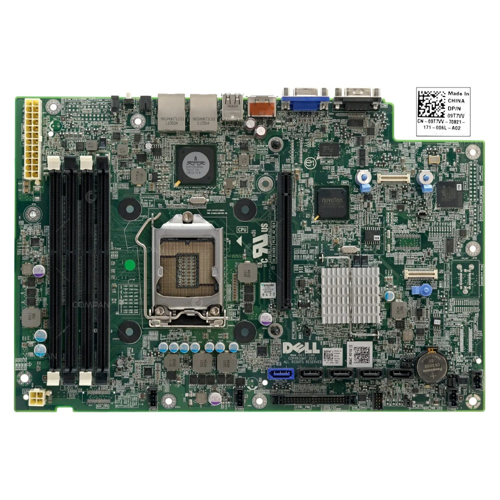 9T7VV DELL MAINBOARD SOCKET LGA1155 DDR3 FOR POWEREDGE R210 II