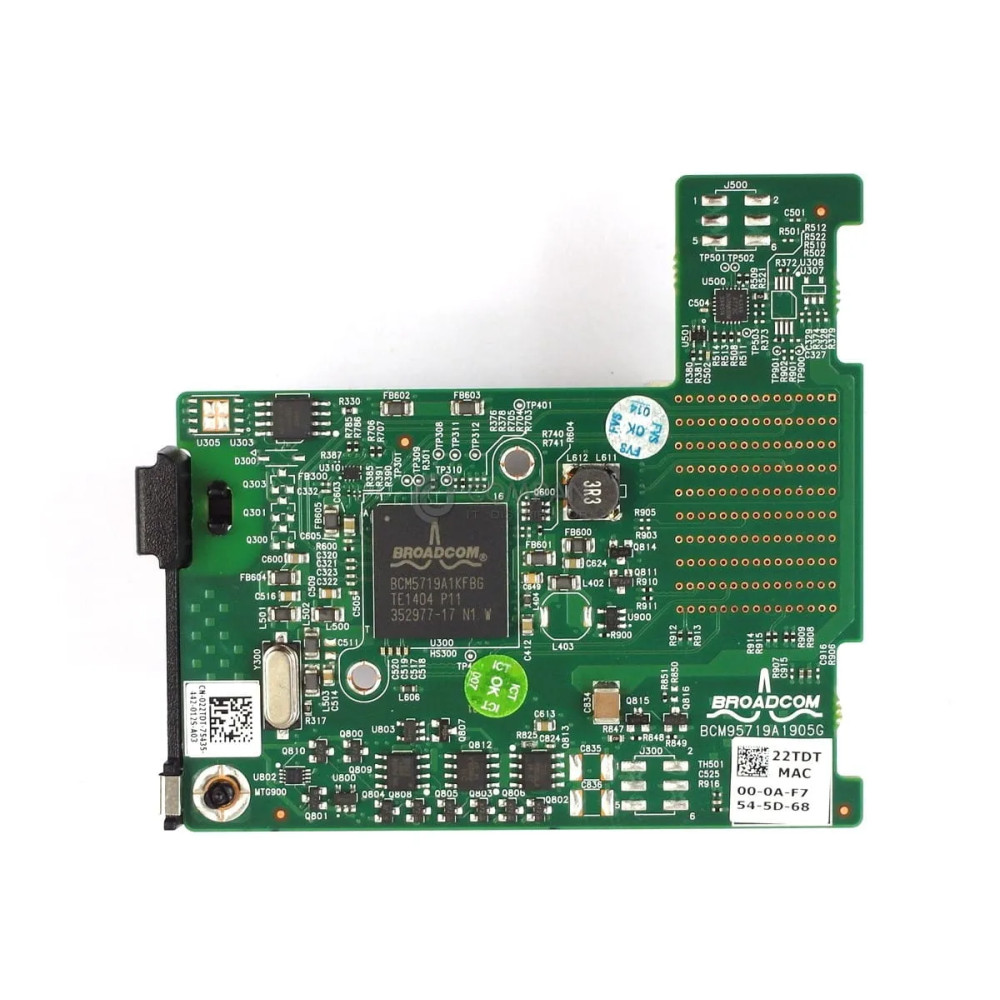 22TDT DELL 1GB BROADCOM 5719 SERIES 4-PORT MEZZANINE CARD 022TDT