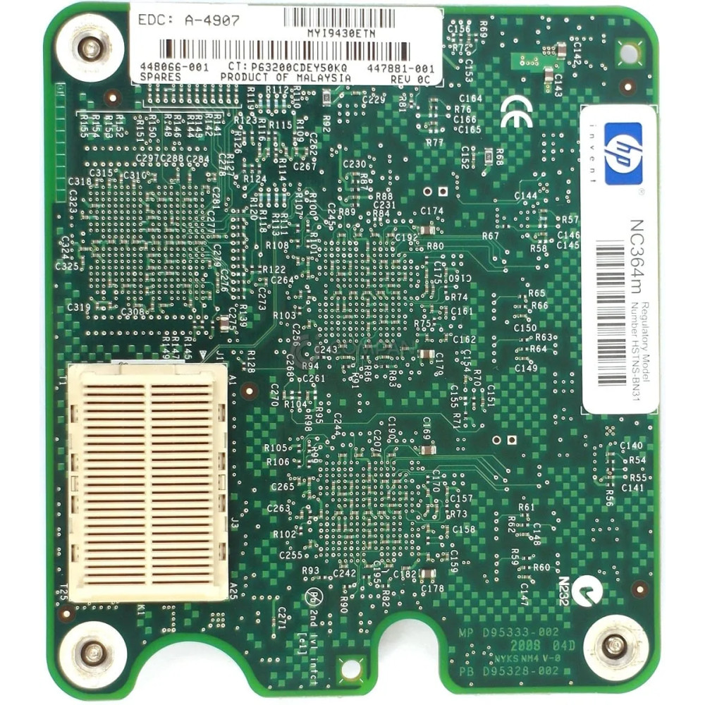 448066-001 HP NC364M QUAD PORT 1GB MEZZANINE CARD 447881-001, 447883-B21