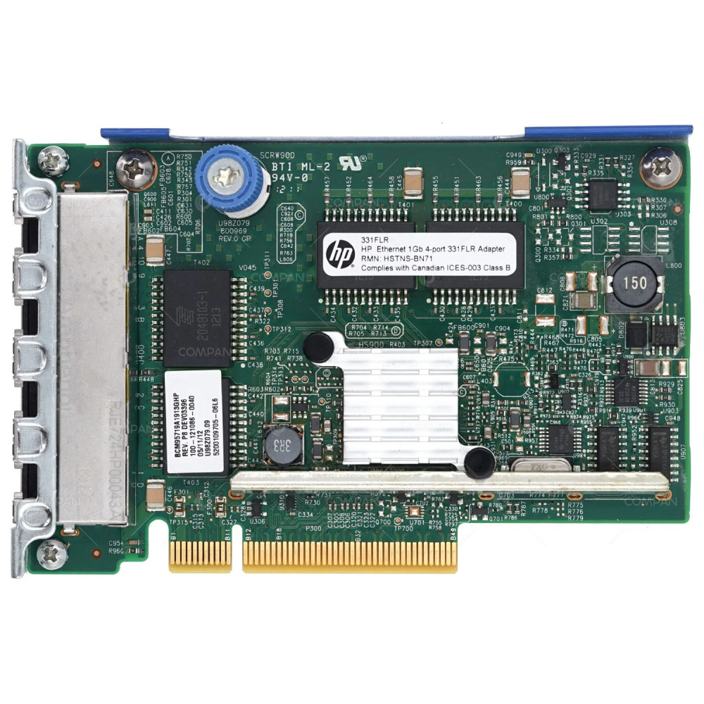 634025-001 / HP 331FLR 1GB QUAD PORT ETHERNET ADAPTER FOR HP PROLIANT DL360P G8