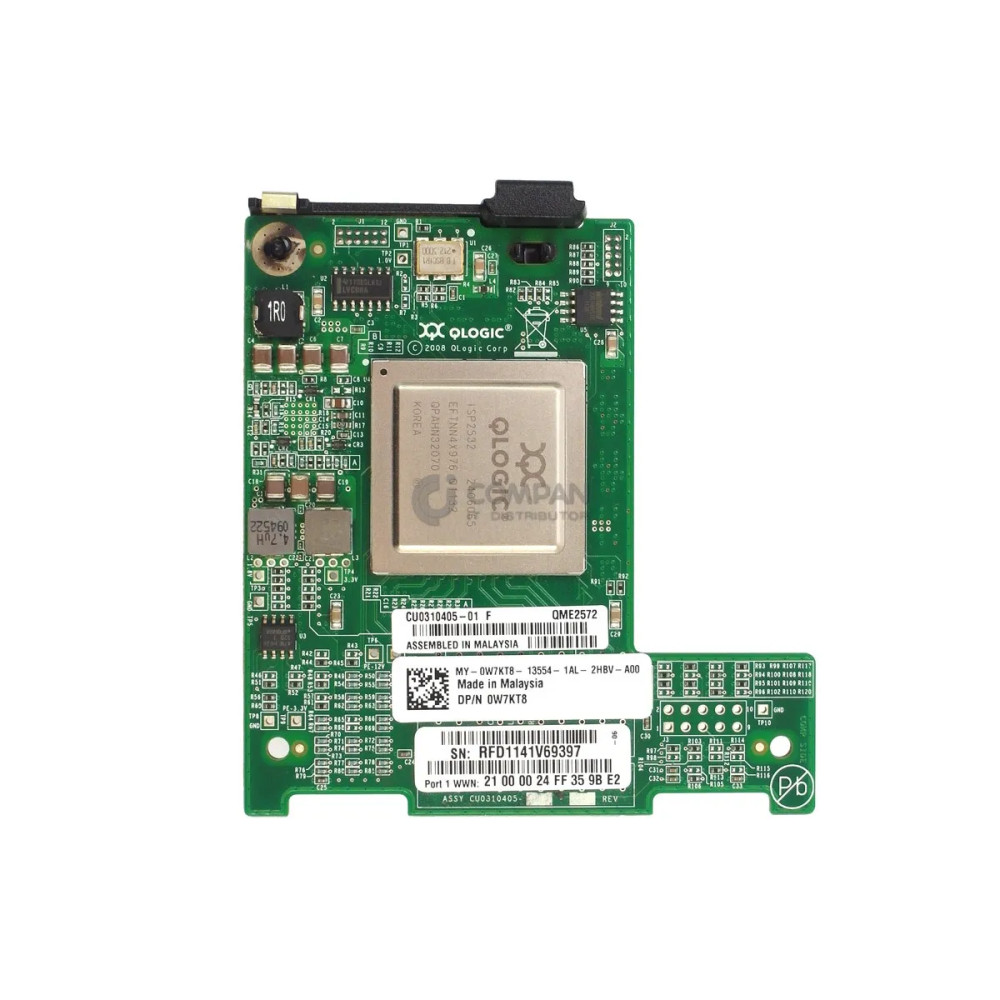 W7KT8 DELL QME2572 8GB PCIE FC MEZZANINE CARD HBA 0W7KT8