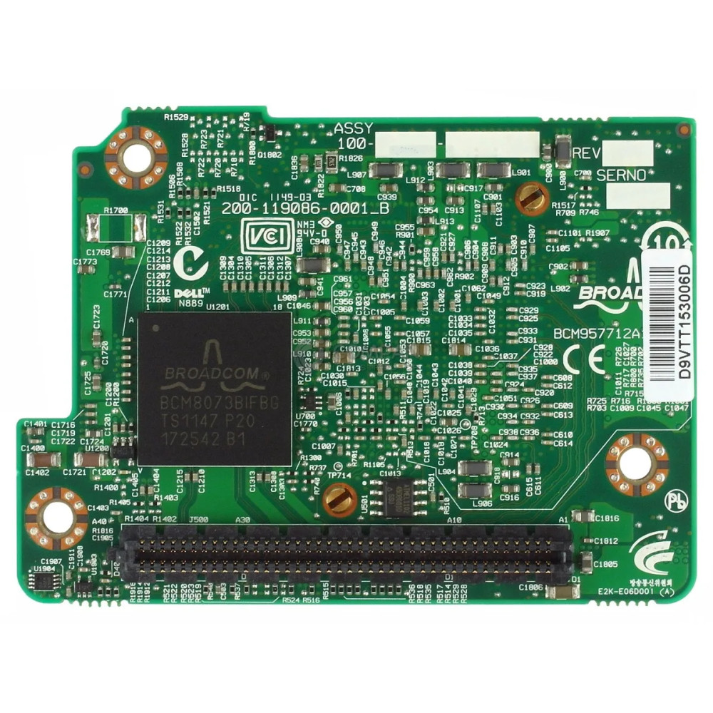 D9VTT DELL BROADCOM NETXTREME II 57711 10GB DUAL PORT MEZZANINE CARD 0D9VTT