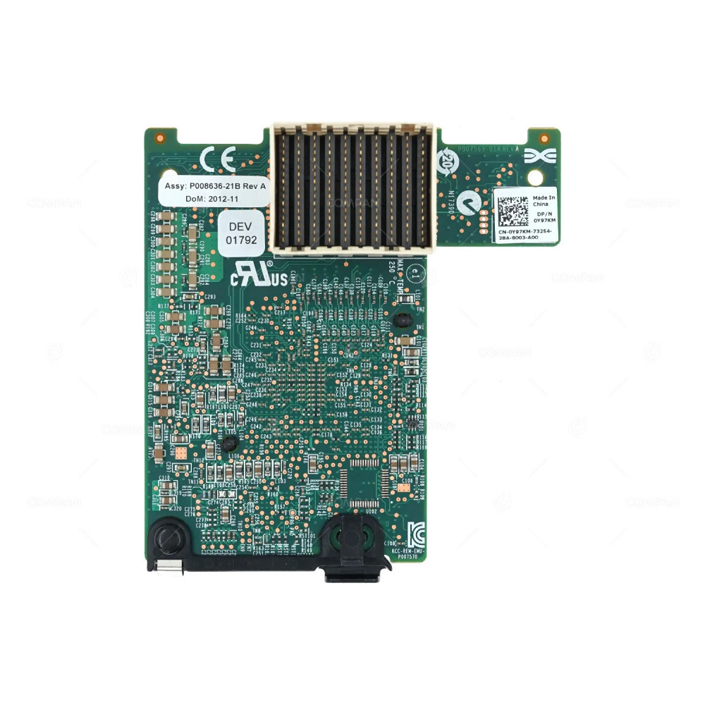 Y97KM / DELL EMULEX LPM16002B-D 16GB DUAL PORT MEZZANINE HBA / 0Y97KM