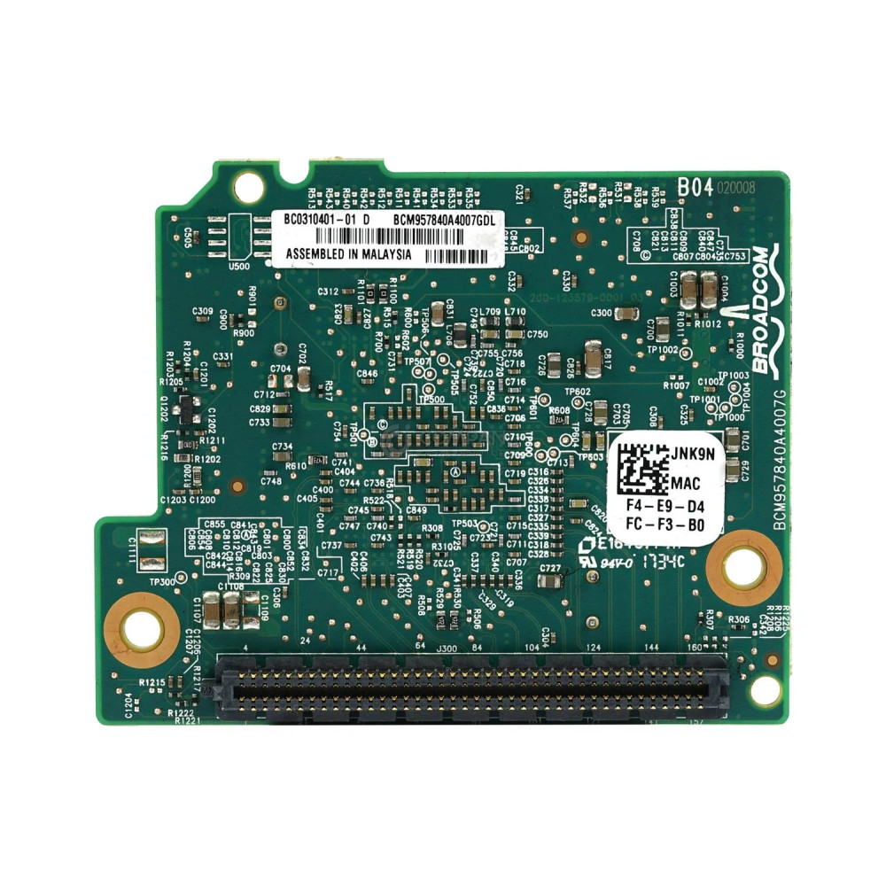 JNK9N DELL BROADCOM 57840S QUAD PORT 10G DAUGHTER CARD FOR PE M620 M630 M830 FC630 FC830 0JNK9N, BC0310401-01