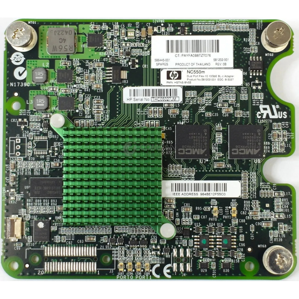 586445-001 HP BLC NC550M FLEX-10GB 2PORT ETHERNET ADAPTER