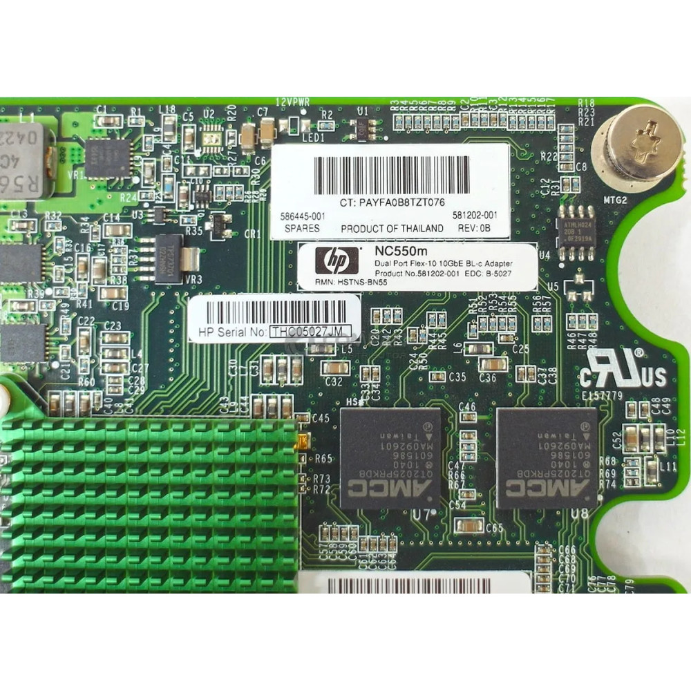 586445-001 / HP BLC NC550M FLEX-10GB 2PORT ETHERNET ADAPTER