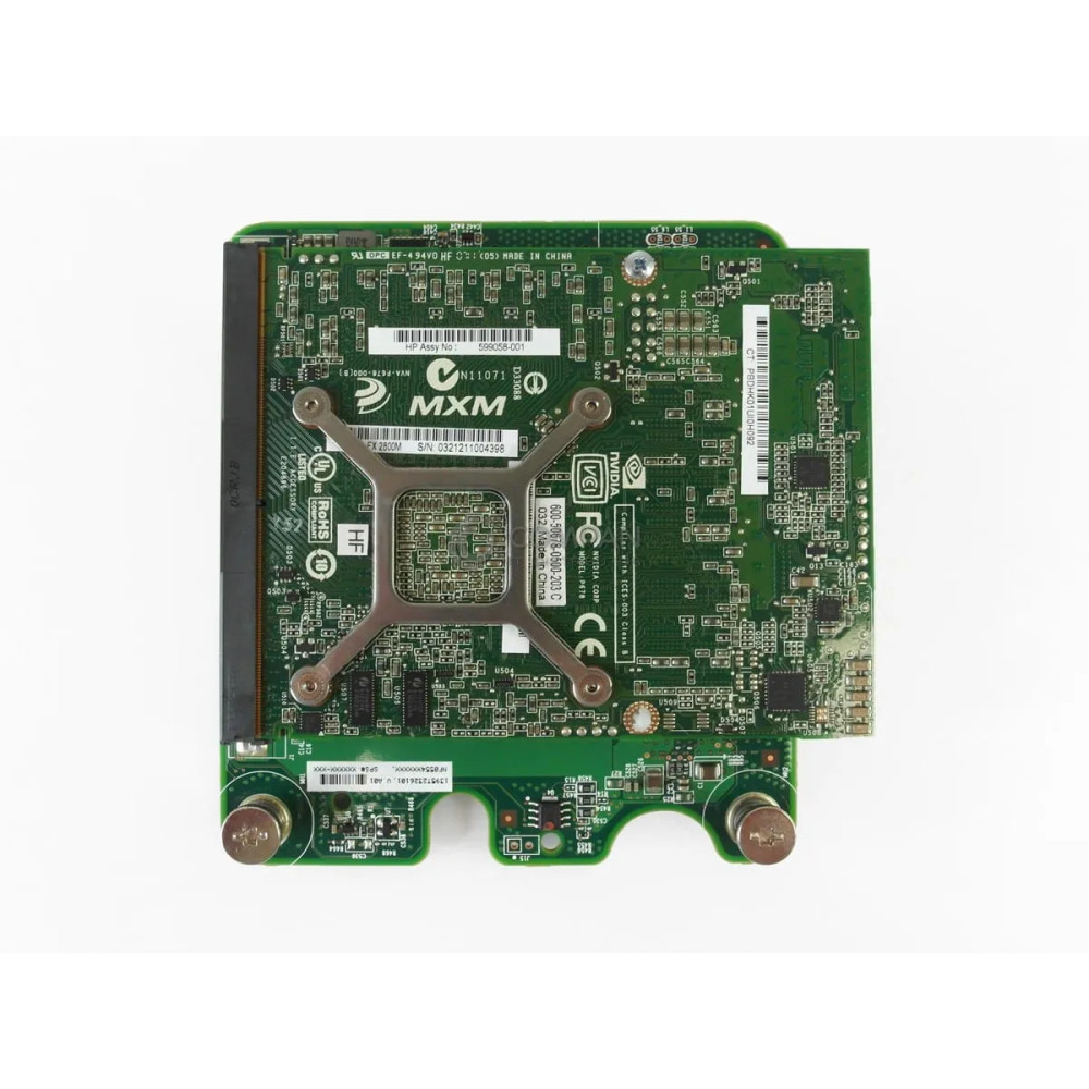 608294-001 HP NVIDIA QUADRO FX2800M 1GB MEZZANINE GRAPHIC ADAPTER 598033-001, 598040-001