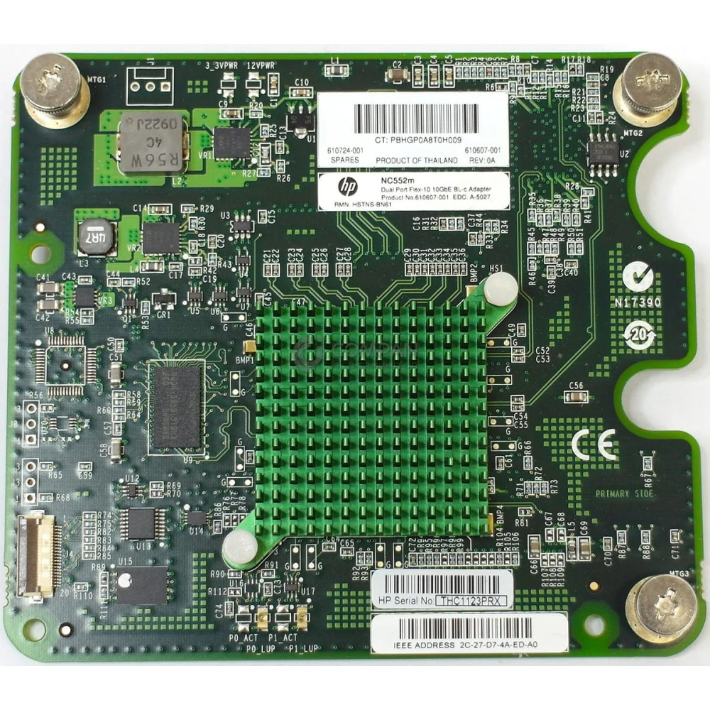 610724-001 / HP BLC NC522M FLEX-10GB DUAL PORT ETHERNET MEZZANNINE ADAPTER