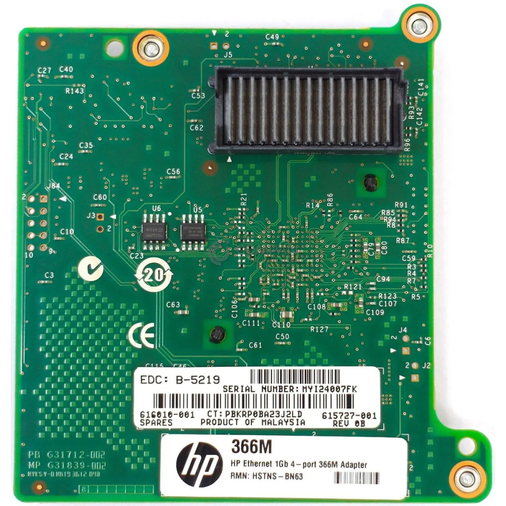 616010-001 HP ETHERNET 366M 1GB 4P NIC NETWORK ADAPTER CARD