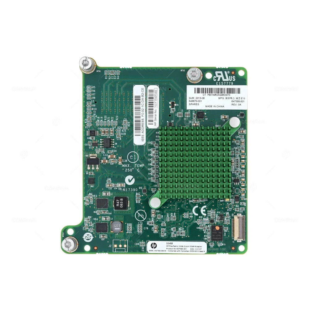 649870-001 HP FLEXFABRIC 10GB 2P 554M ADAPTER 647588-001, 647590-B21