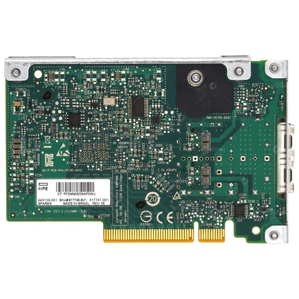 840139-001 / HP 10GB 25GB DUAL PORT 640FLR-SFP28 ETHERNET ADAPTER FOR DL360 G10