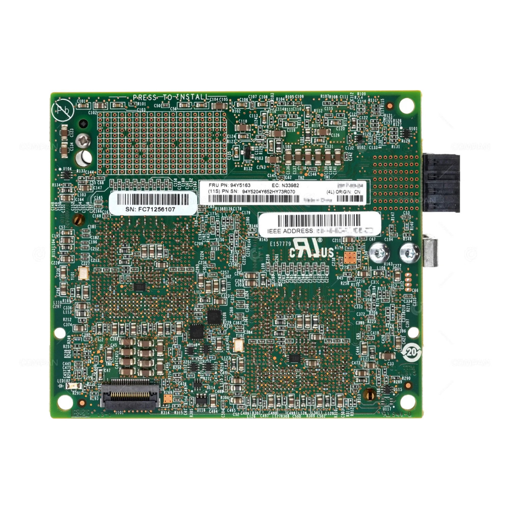 94Y5163 IBM 10GB FLEX SYSTEM SINGLE PORT MEZZANINE CARD FOR X280 X6 X480 X6 X880 X6 94Y5204, CN4058, P008493-21J