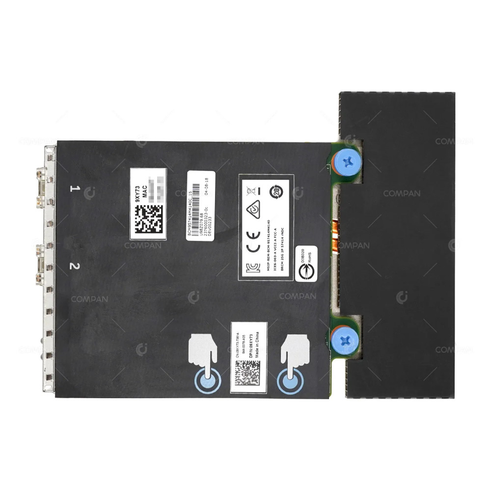 9XY73 DELL DUAL PORT 25GB QSFP28 BROADCOM 57414 DAUGHTER CARD